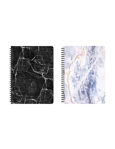 Next marble τετρ. σπιράλ 21x29εκ. 2θεμ.