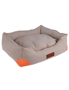 Καναπές-κρεβάτι σκύλου ή γάτας μπεζ Υ17x55x48εκ.