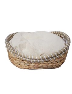 Καλάθι-κρεβάτι κατοικιδίων 40x32xΥ9,5/11,5εκ. από rattan