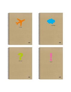 Next message τετράδιο σπιράλ 17x25εκ. 4θεμ.