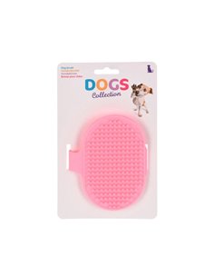 Βούρτσα κατοικίδιων για καθαρισμό τριχώματος ροζ Υ25,5x13x0,7εκ.