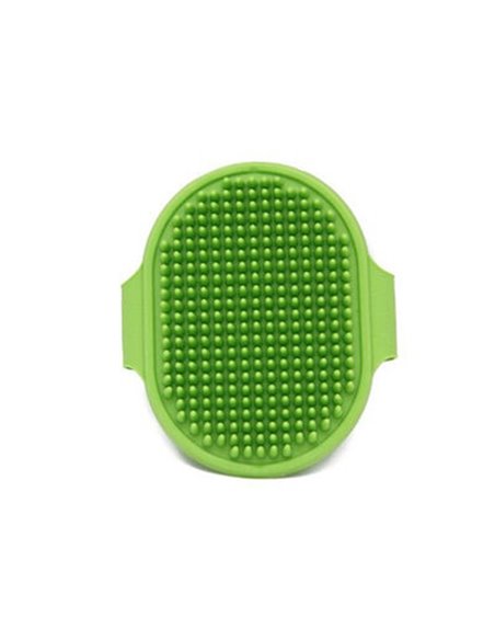 Βούρτσα κατοικίδιων για καθαρισμό τριχώματος πράσινη Υ25,5x13x0,7εκ.