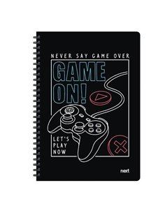 Next trends game on τετράδιο σπιράλ 3 θέματα 105 φύλλα 17x25εκ.