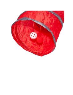 Παιχνίδι γάτας τούνελ κόκκινο Ø24,5x48εκ