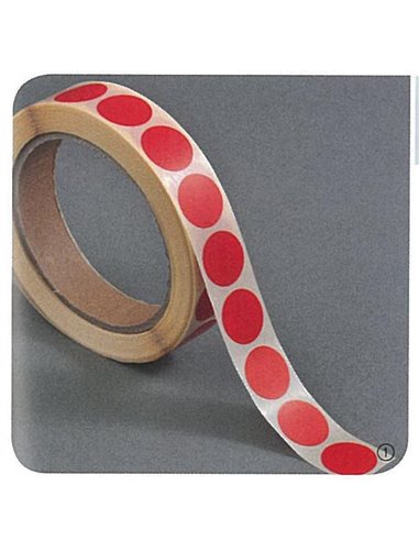 Ετικέτες αυτοκ.στρόγγυλες Ø20mm κόκκινες ρολλό 1000τεμ