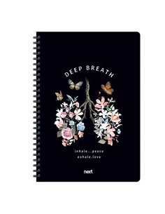 Next trends deep breath τετράδιο σπιράλ 3 θέματα 105 φύλλα 21x29εκ.