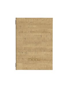 Next μενού εστιατορίου PU cork μπεζ με κρυφό λάστιχο 23x32εκ. Δυνατότητα εκτύπωσης