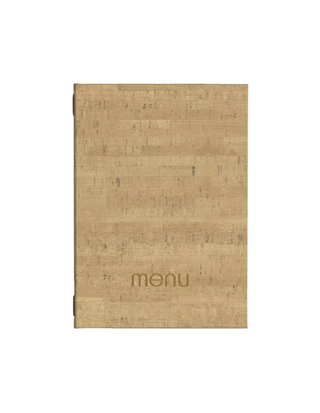 Next μενού εστιατορίου PU cork μπεζ με κρυφό λάστιχο 23x32εκ. Δυνατότητα εκτύπωσης
