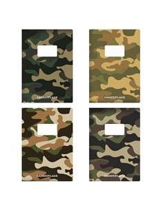 Next  τετράδιο καρφίτσα "Camouflage" 17x25εκ. 40φυλ.