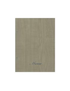 Next μενού εστιατορίου wood μπεζ με 10 ζελατίνες και βίδες 24x32εκ. Δυνατότητα εκτύπωσης