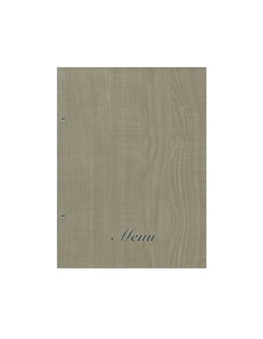 Next μενού εστιατορίου wood μπεζ με 10 ζελατίνες και βίδες 24x32εκ. Δυνατότητα εκτύπωσης