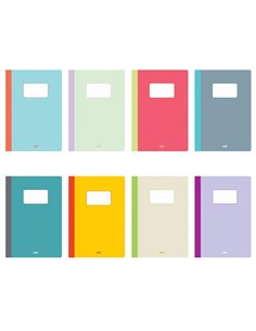 Next τετράδιο καρφίτσα "Colors" 17x25εκ., κοκτέηλ 8 χρώματα, 40φ.