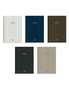 Next fabric τετράδιο δετό ριγέ 14x21εκ. 4θεμ. 256σελ.