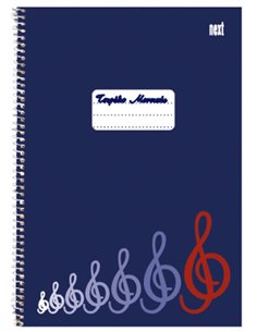 Next μουσικής τετράδιο σπιράλ 25x35εκ. 40φυλ.