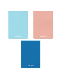 Next μπλοκ 3plus (dots+σαμουά ατύπωτο +καρέ) 12x17εκ..3θ., 192σελ.