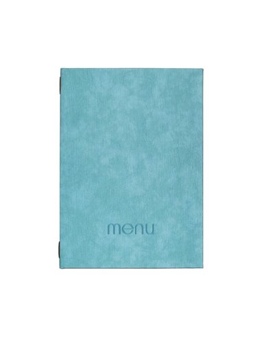 Next μενού εστιατορίου PU bali γαλάζιο με κρυφό λάστιχο 23x32εκ. Δυνατότητα εκτύπωσης