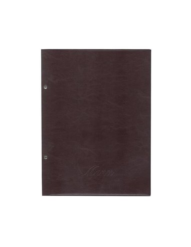 Next μενού εστιατορίου μπορντώ πυρογραφικό με 10 ζελατίνες και βίδες 24x32εκ. Δυνατότητα εκτύπωσης