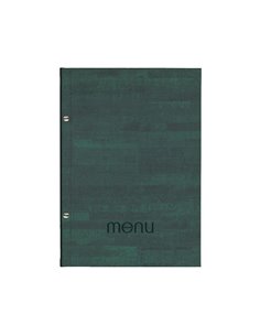 Next μενού εστιατορίου PU cork πράσινο με 10 ζελατίνες και βίδες 24x32εκ. Δυνατότητα εκτύπωσης