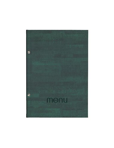 Next μενού εστιατορίου PU cork πράσινο με 10 ζελατίνες και βίδες 24x32εκ. Δυνατότητα εκτύπωσης