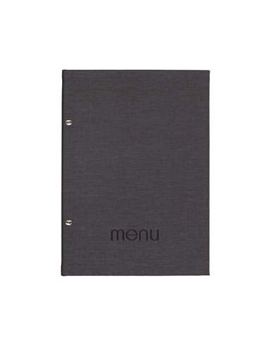 Next μενού εστιατορίου PU nomads σκούρο γκρι με 10 ζελατίνες και βίδες 24x32εκ. Δυνατότητα εκτύπωσης