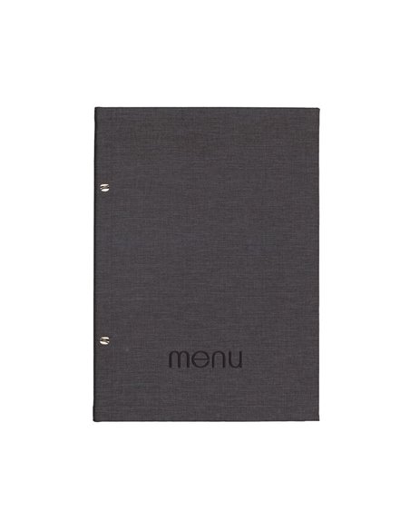 Next μενού εστιατορίου PU nomads σκούρο γκρι με 10 ζελατίνες και βίδες 24x32εκ. Δυνατότητα εκτύπωσης