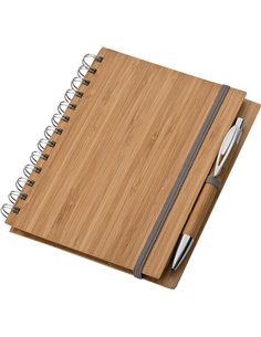 Σημειωματάριο με στυλό από μπαμπού 14,5x18x1εκ.