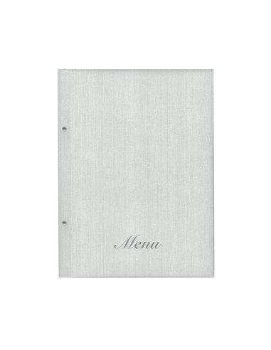 Next μενού εστιατορίου fabric λευκό  με 10 ζελατίνες και βίδες 24x32εκ. Δυνατότητα εκτύπωσης