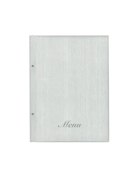 Next μενού εστιατορίου fabric λευκό  με 10 ζελατίνες και βίδες 24x32εκ. Δυνατότητα εκτύπωσης