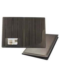 Θήκη για λογαρ.εστιατορίου μαύρη γνήσιο δέρμα 14,5x21εκ