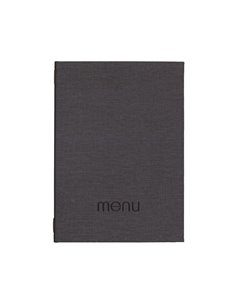 Next μενού εστιατορίου PU nomads σκούρο γκρ ιμε κρυφό λάστιχο 23x32εκ. Δυνατότητα εκτύπωσης