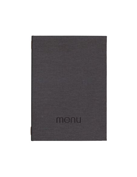 Next μενού εστιατορίου PU nomads σκούρο γκρ ιμε κρυφό λάστιχο 23x32εκ. Δυνατότητα εκτύπωσης
