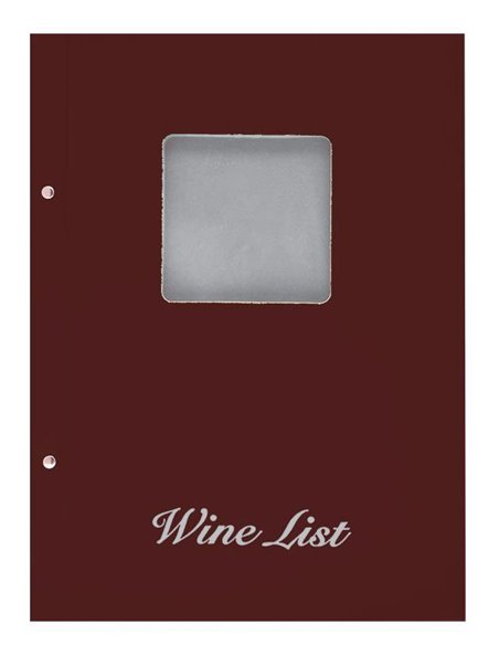 Next wine list με παράθυρο basic μπορντώ 23,5x32εκ.
