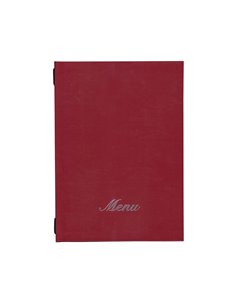 Next μενού εστιατορίου basic μπορντώ με κρυφό λάστιχο 23x32εκ. Δυνατότητα εκτύπωσης