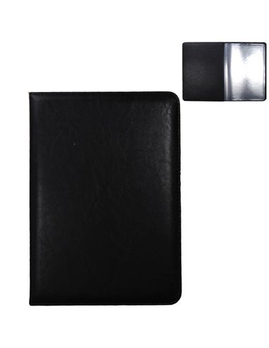 Μενού εστιατορίου PU μαύρο Υ29,7x21εκ.