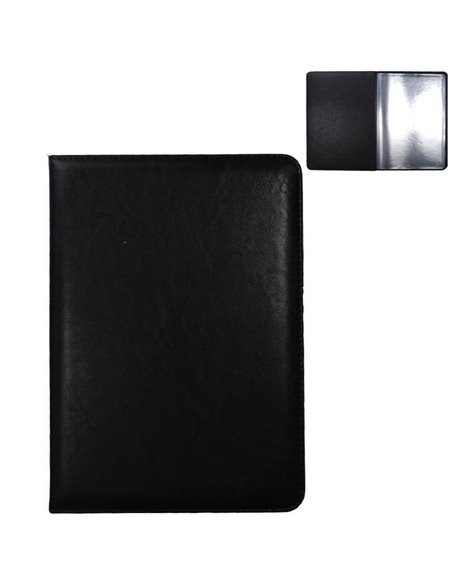 Μενού εστιατορίου PU μαύρο Υ29,7x21εκ.