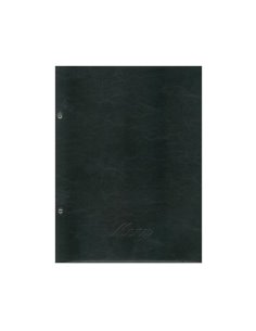 Next μενού εστιατορίου μαύρο πυρογραφικό με 10 ζελατίνες και βίδες 24x32εκ. Δυνατότητα εκτύπωσης