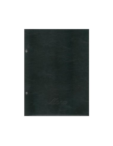 Next μενού εστιατορίου μαύρο πυρογραφικό με 10 ζελατίνες και βίδες 24x32εκ. Δυνατότητα εκτύπωσης