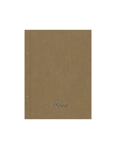 Next μενού εστιατορίου old leather καφέ ανοιχτό με 10 ζελατίνες και βίδες 24x32εκ. Δυνατότητα εκτύπωσης