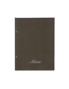Next μενού εστιατορίου fabric καφέ με 10 ζελατίνες και βίδες 24x32εκ. Δυνατότητα εκτύπωσης