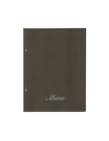 Next μενού εστιατορίου fabric καφέ με 10 ζελατίνες και βίδες 24x32εκ. Δυνατότητα εκτύπωσης