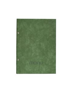 Next μενού εστιατορίου PU bali πράσινο με 10 ζελατίνες και βίδες 24x32εκ. Δυνατότητα εκτύπωσης
