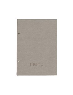 Next μενού εστιατορίου PU nomads γκρι ανοιχτό με 10 ζελατίνες και βίδες 24x32εκ. Δυνατότητα εκτύπωσης