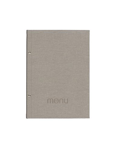 Next μενού εστιατορίου PU nomads γκρι ανοιχτό με 10 ζελατίνες και βίδες 24x32εκ. Δυνατότητα εκτύπωσης