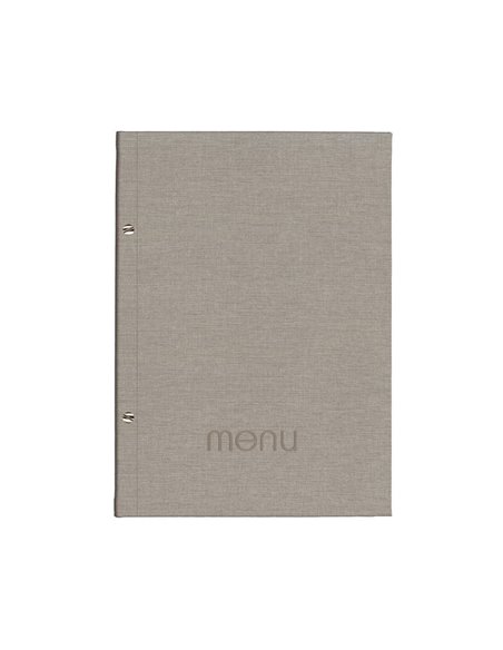 Next μενού εστιατορίου PU nomads γκρι ανοιχτό με 10 ζελατίνες και βίδες 24x32εκ. Δυνατότητα εκτύπωσης