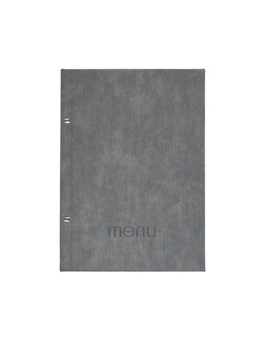 Next μενού εστιατορίου PU bali γκρι με 10 ζελατίνες και βίδες 24x32εκ. Δυνατότητα εκτύπωσης