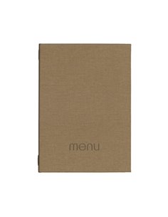 Next μενού εστιατορίου PU nomads καφέ με κρυφό λάστιχο 23x32εκ. Δυνατότητα εκτύπωσης
