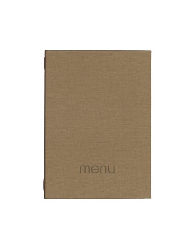 Next μενού εστιατορίου PU nomads καφέ με κρυφό λάστιχο 23x32εκ. Δυνατότητα εκτύπωσης