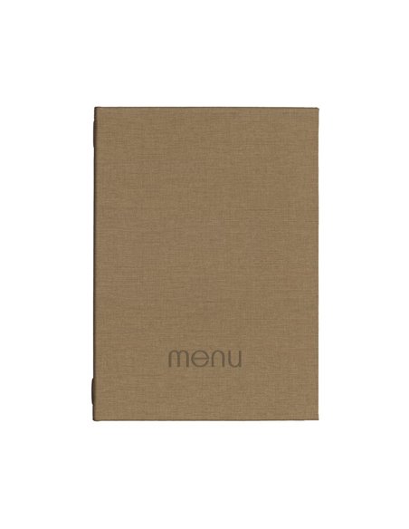 Next μενού εστιατορίου PU nomads καφέ με κρυφό λάστιχο 23x32εκ. Δυνατότητα εκτύπωσης