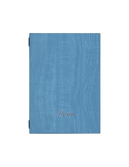 Next μενού εστιατορίου wood γαλαζιο 23x32εκ. με κρυφό λάστιχο