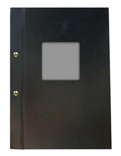 Next καπάκι μαύρο κάθετο με παράθυρο 22.5x31.5εκ.